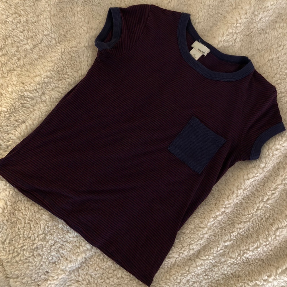 Short sleeve fitted tee